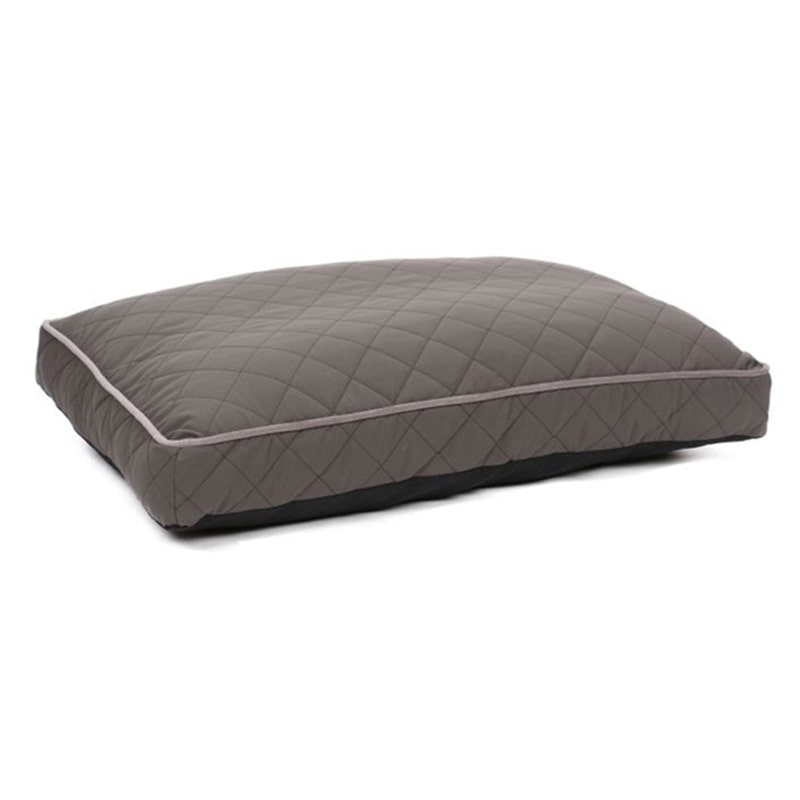 diamond quilted taupe pet bed