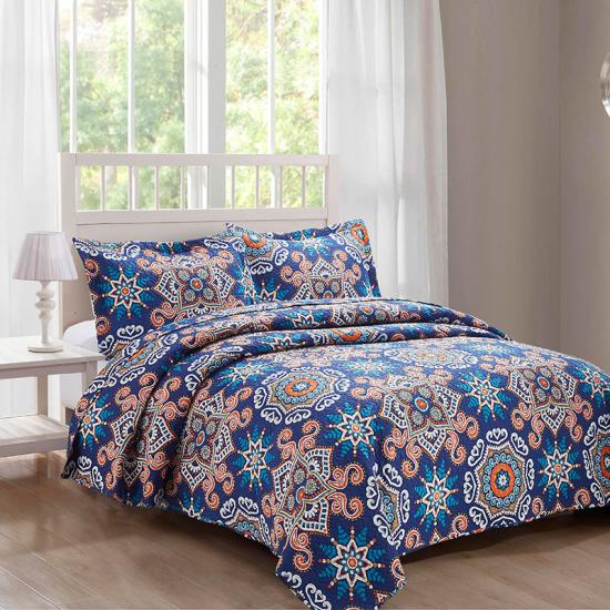 ultasonic bedspread twin size in paisley print